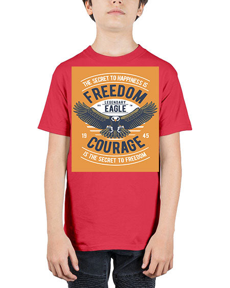 freedom eagle 35# - birds - Youth Tee Unisex