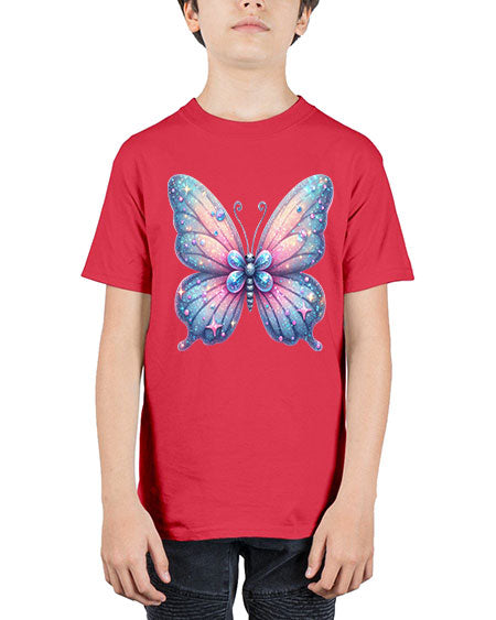 glitter butterfly 12# - butterfly - Youth Tee Unisex