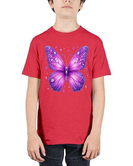 glitter butterfly 13# - butterfly - Youth Tee Unisex