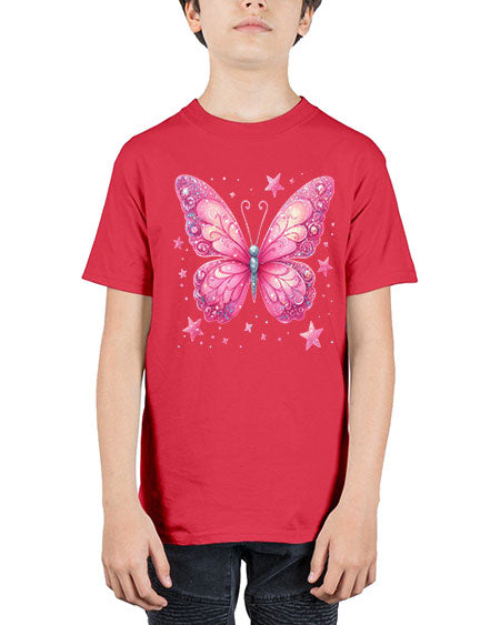 glitter butterfly 16# - butterfly - Youth Tee Unisex