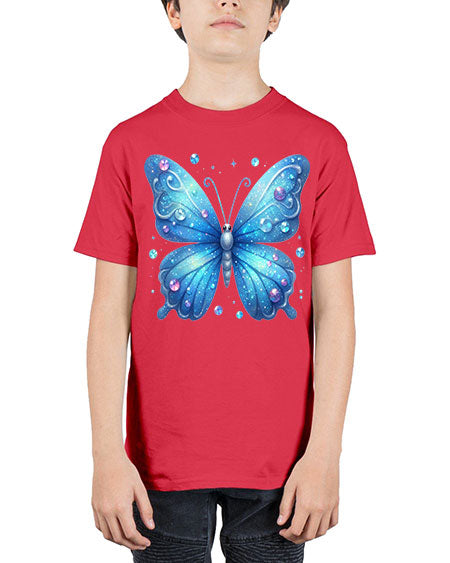 glitter butterfly 17# - butterfly - Youth Tee Unisex