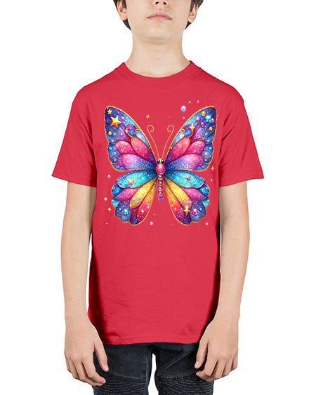glitter butterfly 20# - butterfly - Youth Tee Unisex