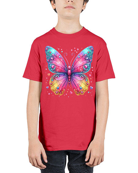 glitter butterfly 23# - butterfly - Youth Tee Unisex
