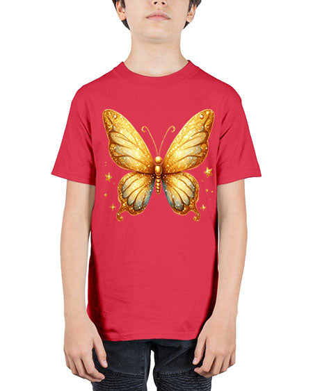glitter butterfly 24# - butterfly - Youth Tee Unisex