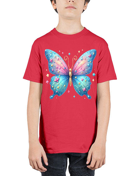 glitter butterfly 2# - butterfly - Youth Tee Unisex