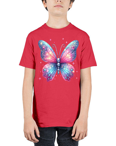 glitter butterfly 5# - butterfly - Youth Tee Unisex