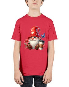 gnome with butterfly 12# - gnome - Youth Tee Unisex