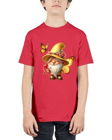 gnome with butterfly 27# - gnome - Youth Tee Unisex