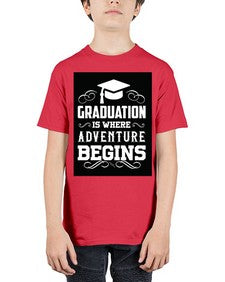 graduation is where adventure begins 224# - graduation - Youth Tee Unisex