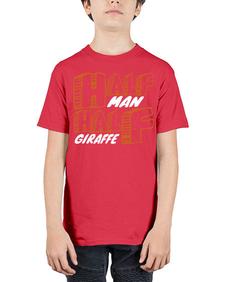 half man half giraffe - giraffee - Youth Tee Unisex