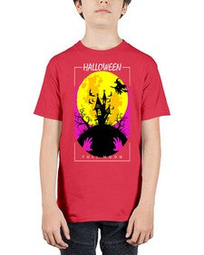 halloween full moon 500# - art pop art - Youth Tee Unisex