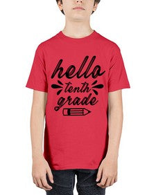 hello tenth grade 338# - tenth grade - Youth Tee Unisex