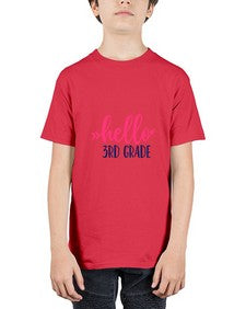 hello third grade 341# - third grade - Youth Tee Unisex