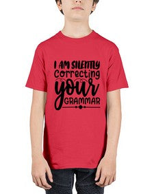 i am silently correcting your grammar 29# - sarcastic - Youth Tee Unisex