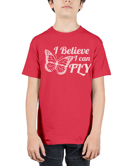 i believe i can fly  - butterfly - Youth Tee Unisex