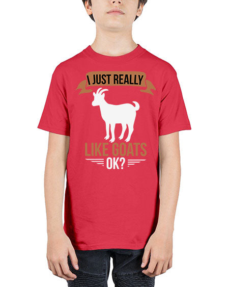 i just really like goats ok Style 3# - goat - Youth Tee Unisex