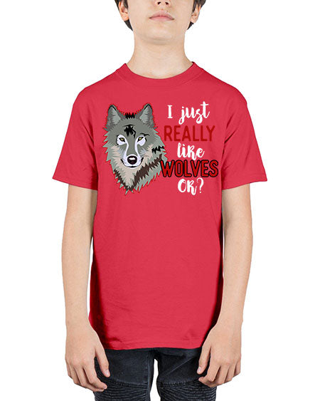 i just really like wolves - wolf - Youth Tee Unisex