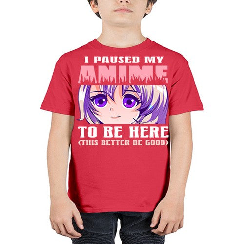 i paused my anime to be here236# - anime - Youth Tee Unisex