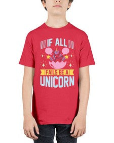 if all fails be a unicorn 221# - unicorn - Youth Tee Unisex