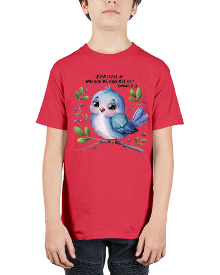 if god is for us who can be against us 47# - birds - Youth Tee Unisex