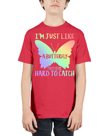 im just like a butterfly pretty to see - butterfly - Youth Tee Unisex