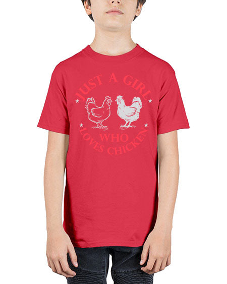 just a girl who loves chicken Style 3# - chicken - Youth Tee Unisex