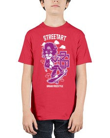 lets skate 724# - art pop art - Youth Tee Unisex
