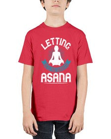 letting go is the hardest asana  407# - yoga - Youth Tee Unisex