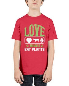 love animals eat plants 321# - vegan - Youth Tee Unisex
