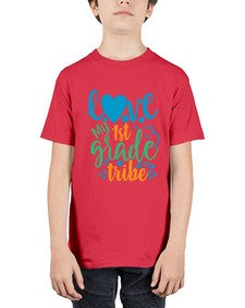 love my first grade tribe 519# - first grade - Youth Tee Unisex