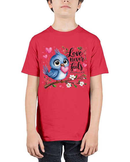 love never fails 63# - birds - Youth Tee Unisex
