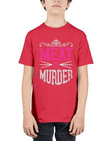 meat is murder 334# - vegan - Youth Tee Unisex