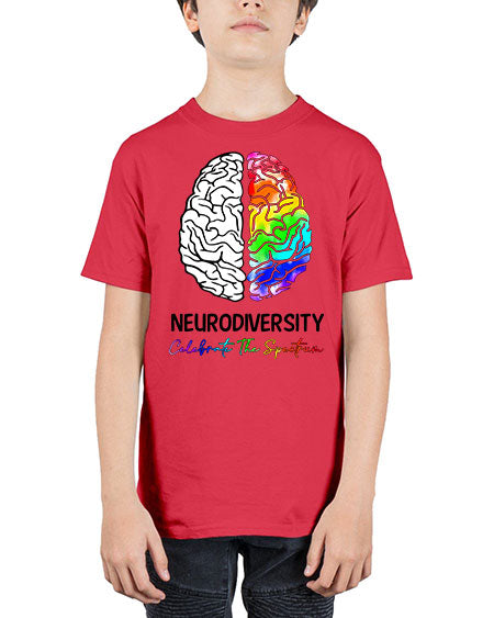 neurodiversity celebrate the specturm - autism - Youth Tee Unisex