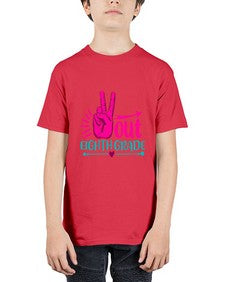 out eight grade 606# - eighth grade - Youth Tee Unisex