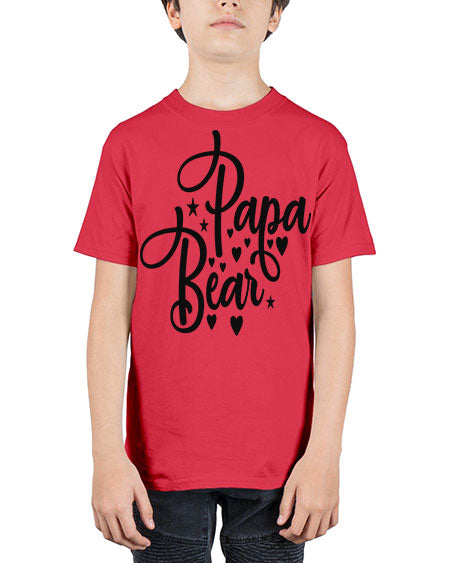papa bear 219# - bears - animals - Youth Tee Unisex
