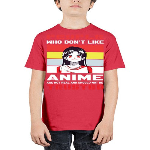 people who dont like anime are not to be trusted273# - anime - Youth Tee Unisex