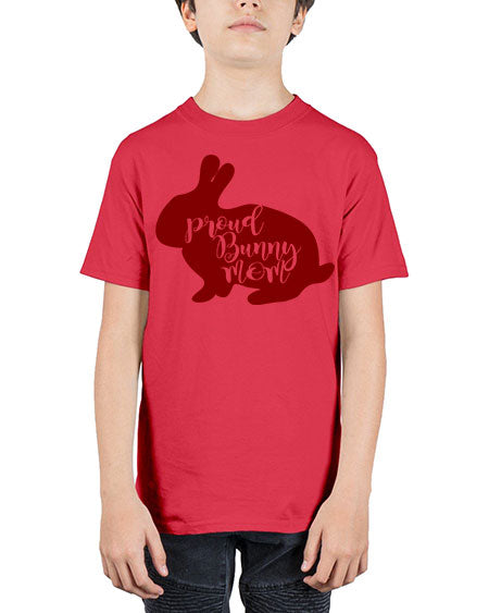 proud bunny mom - rabbit - Youth Tee Unisex