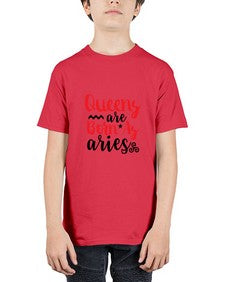queens Are Born As Aries 384# - aries - Youth Tee Unisex