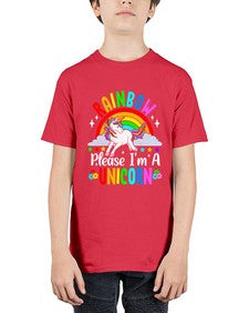 rainbow please im a unicorn 364# - unicorn - Youth Tee Unisex