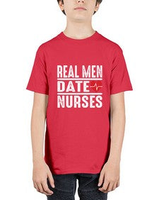 real men date nurses 1348# - nurse - Youth Tee Unisex
