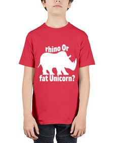 rhino or fat unicorn 376# - unicorn - Youth Tee Unisex