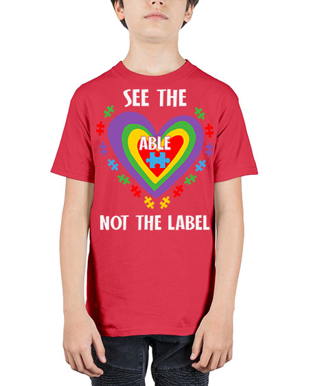 see the able not the 115# - autism - Youth Tee Unisex