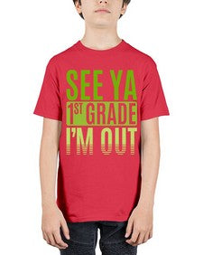 see ya first grade im out 841# - first grade - Youth Tee Unisex