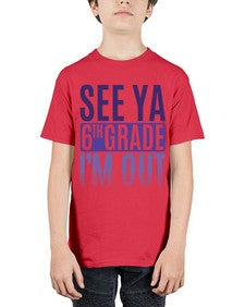 see ya sixth grade im out 844# - sixth grade - Youth Tee Unisex