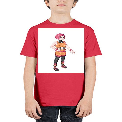 street girl wear orange outfit16# - anime - Youth Tee Unisex