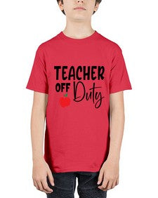 teacher off duty Style 377# - teacher - Youth Tee Unisex