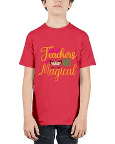 teachers are magical 430# - unicorn - Youth Tee Unisex