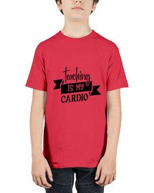 teaching is my cardio Style 400# - teacher - Youth Tee Unisex