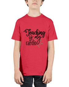 teaching is my cardio Style 402# - teacher - Youth Tee Unisex