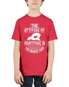 the attitude of gratitude is the highest yoga  544# - yoga - Youth Tee Unisex
